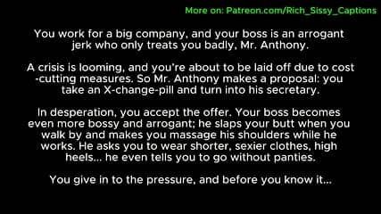 Office Slut Part 01 - Sissy Caption Stories